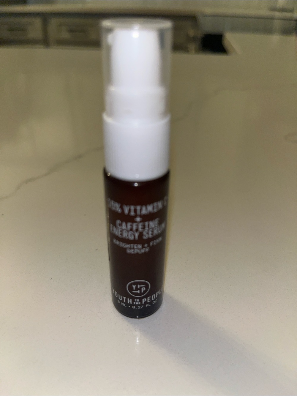Youth To The People 15% VitaminCaffeine Energy Serum - Brown & White Pump Bottle